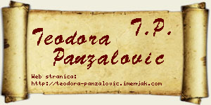Teodora Panzalović vizit kartica
